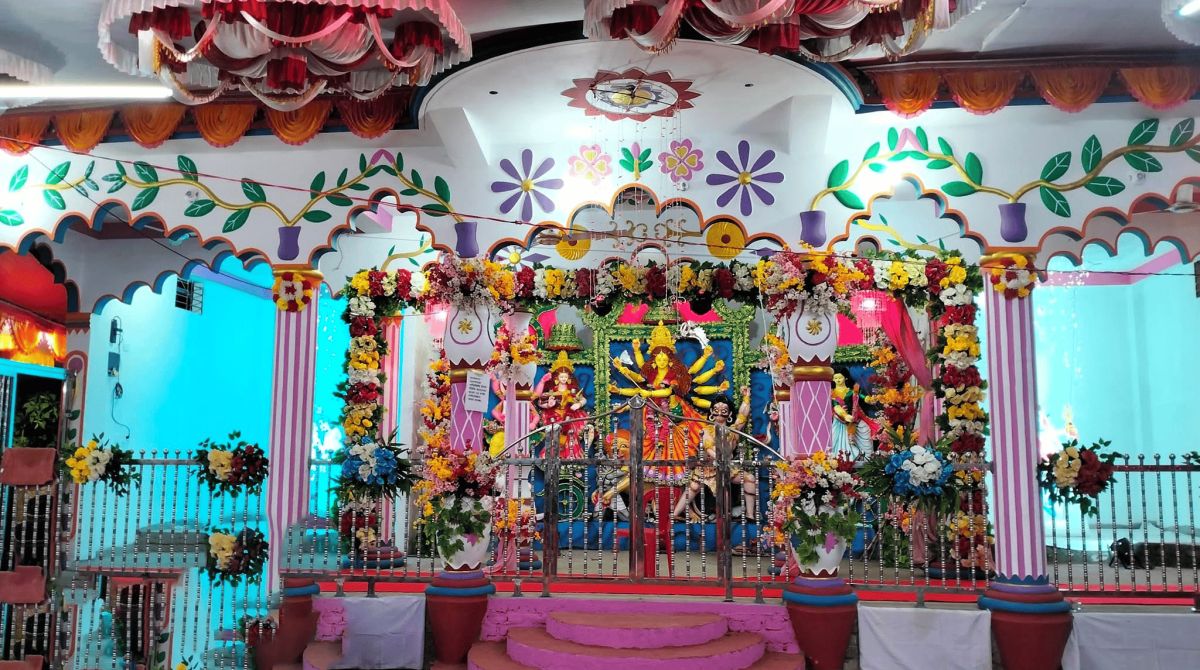 মন্দির ভবন ২০২৫ সালের দুর্গাপূজার সময়